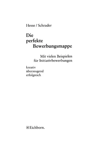 Bewerbung Cover